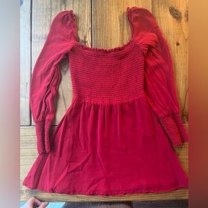 Reformation Kelli Smocked Dress